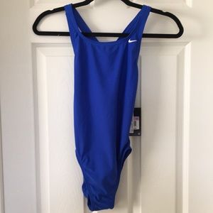 Brand new nike blue one piece swimsuit
